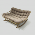Guangdong Factory Durable Metal Loveseat Rocking Chair