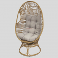 Guangdong Factory Plastic Resin Rattan UV Resistant Durable Patio Swiveling Egg Chair