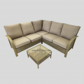  Wicker Patio Conversation Set with Plush Cushions