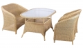 All Weather Waterproof and Sun Resistant Outdoor Garden Furniture Outdoor Table Elegant Dining Set