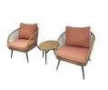 Guangdong Factory All Weather Waterproof and Sun Resistant Resin Plastic Rattan Garden Set