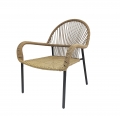 Guangdong Factory Wholesale Cheap Stackable Chair Plastic Resin Rattan Leisure Chair